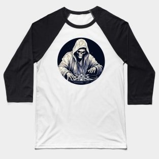 DJ Grim Reaper Baseball T-Shirt